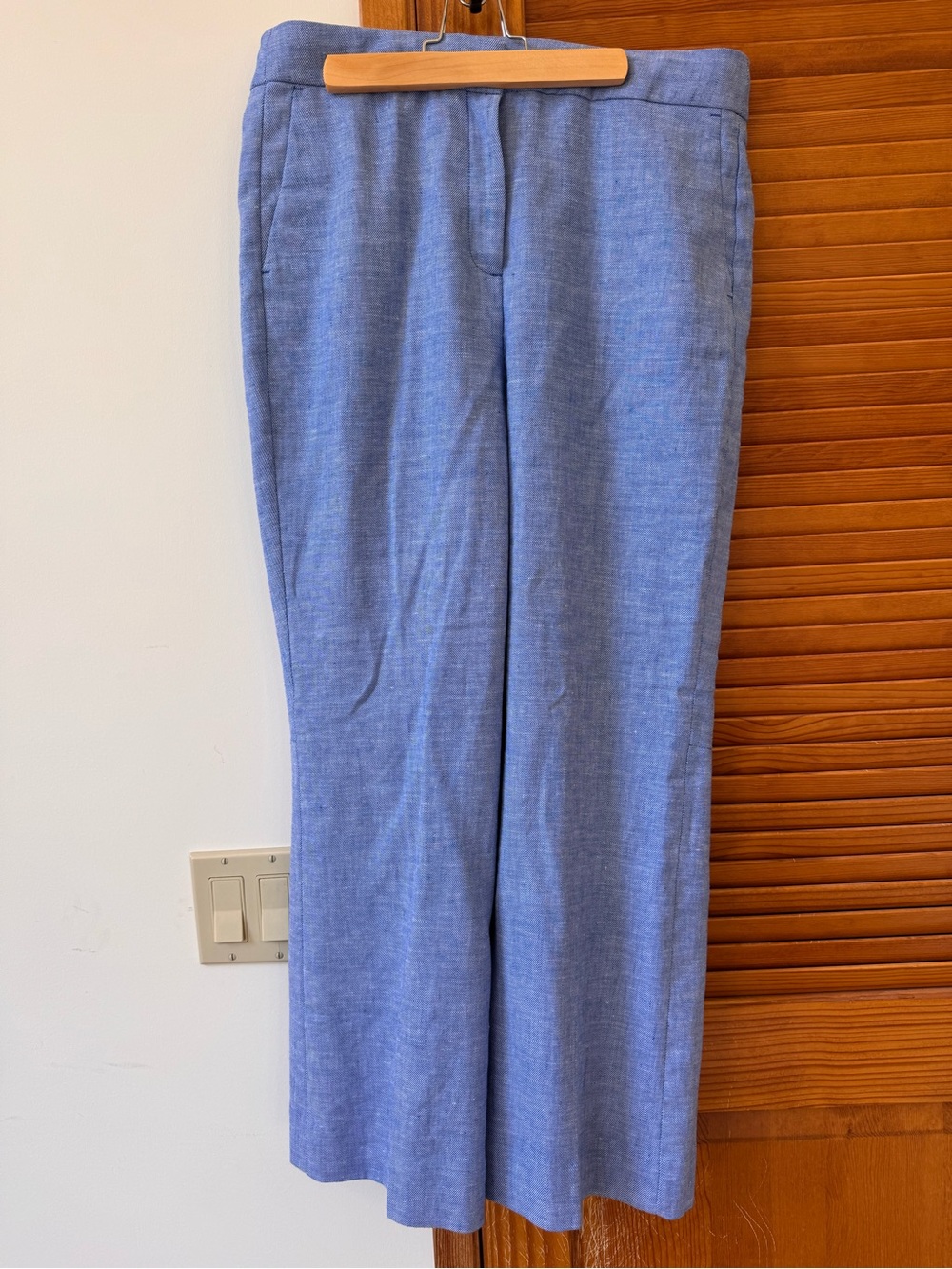 J. Crew Blue and White Hayden Trousers